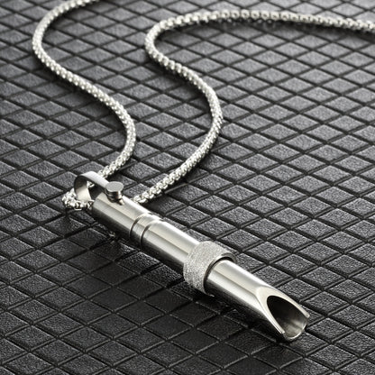 Breathwork Necklace for Panic Attacks / Rotatable Breathing Whistle