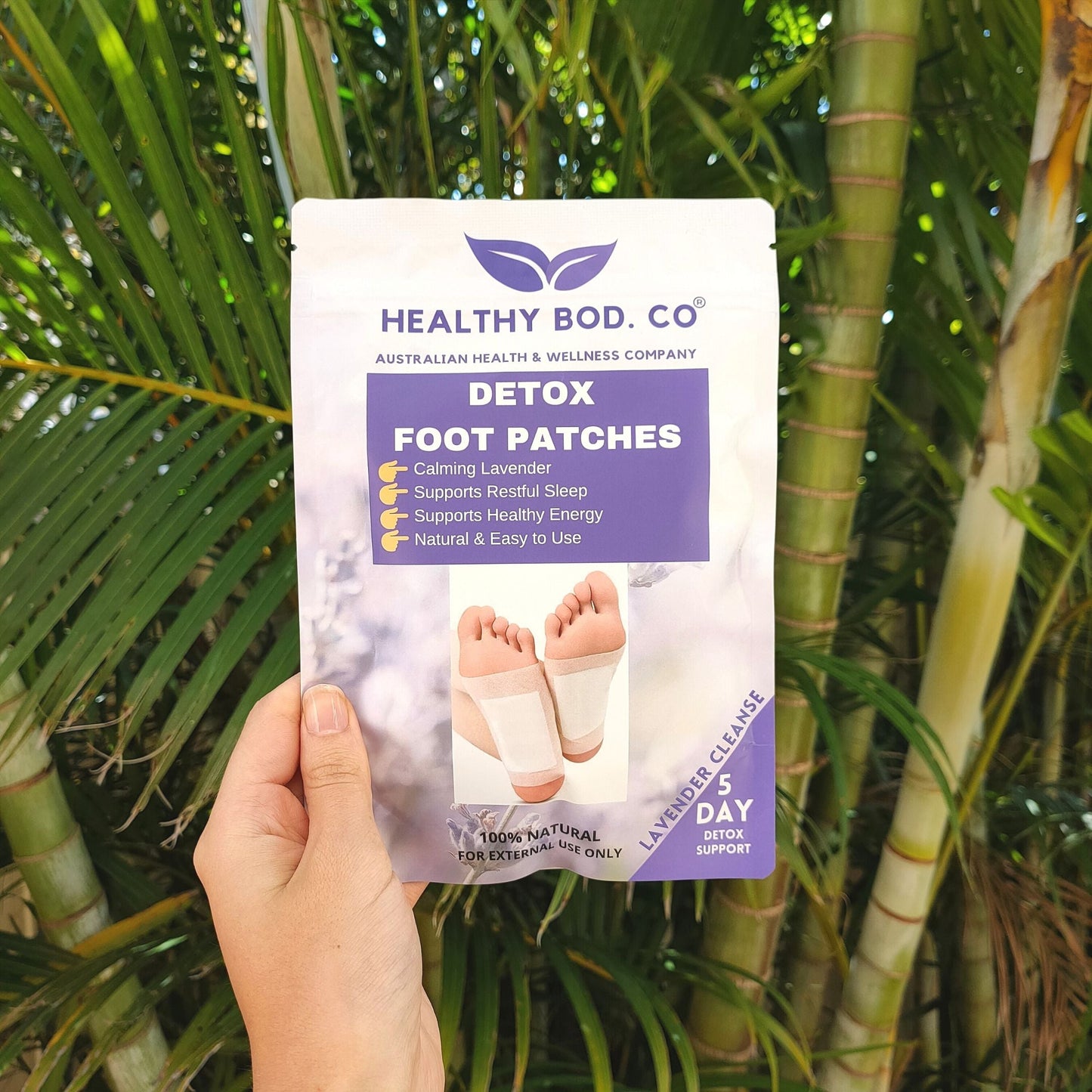 5 Day Lavender Detox Foot Patches